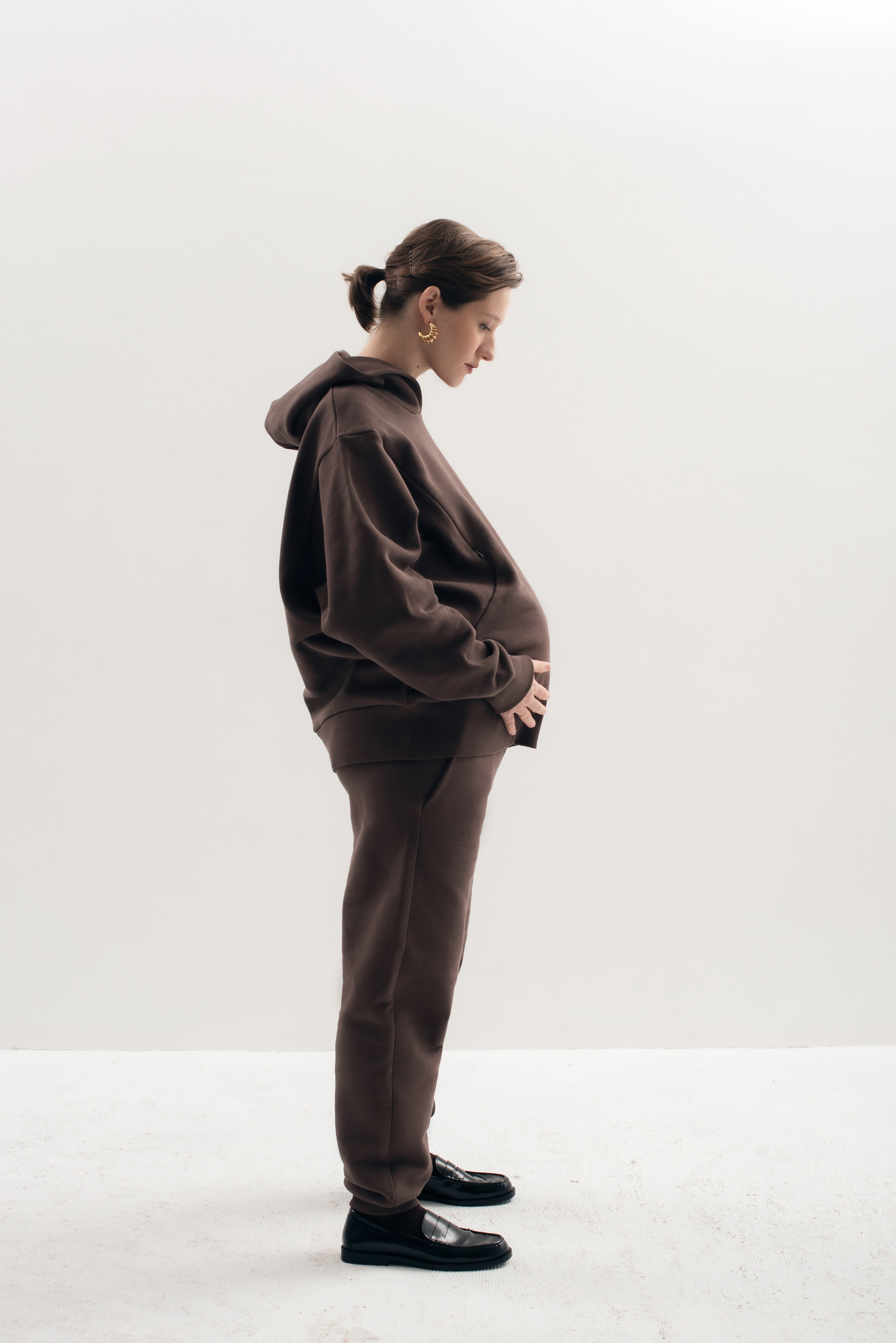 The Optimal Set in Sunset shadow nursing clothes maternity side